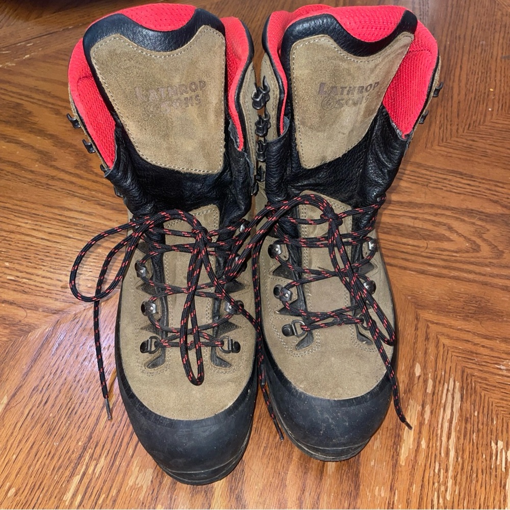 Men's Brown and Black Boots